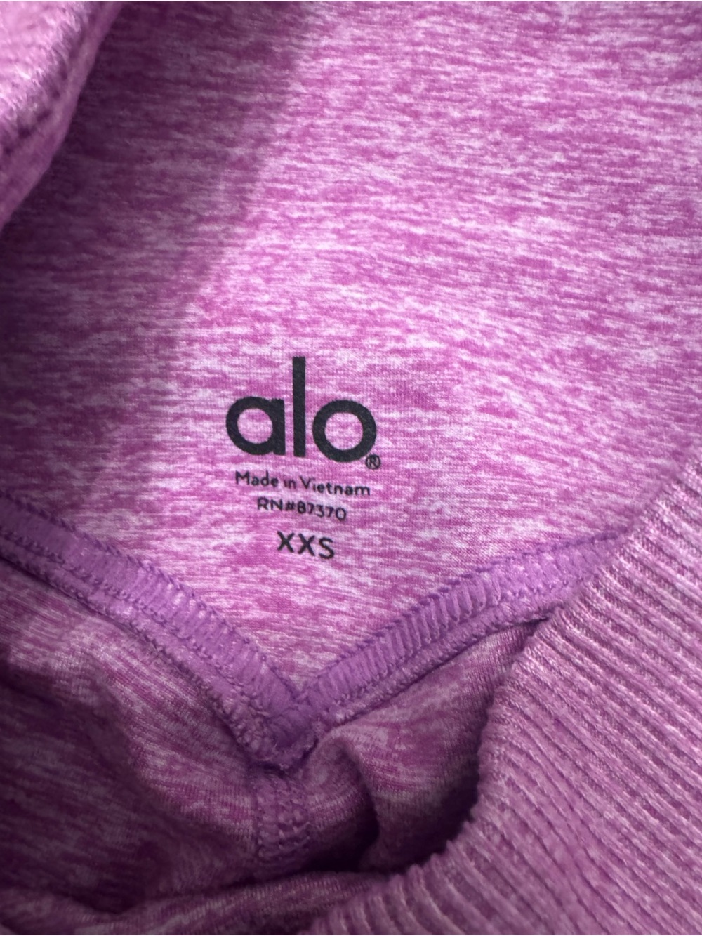 Alo Size XXS Alosoft Lounge Legging Pink - Picture 2 of 4